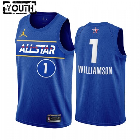 Kinder NBA New Orleans Pelicans Trikot Zion Williamson 1 2021 All-Star Jordan Brand Blau Swingman